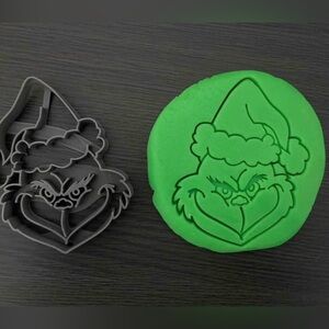 The Mean One Grinch w/hat 3D Printer Cookie Cutter